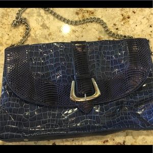 Bright Royal Blue "Croc" Purse